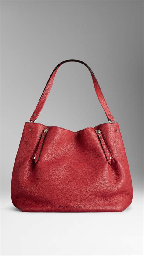 burberry medium zip detail leather tote bag|Burberry tote bag vintage.